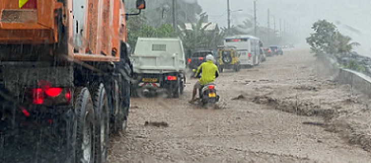 Inondations à Tahiti