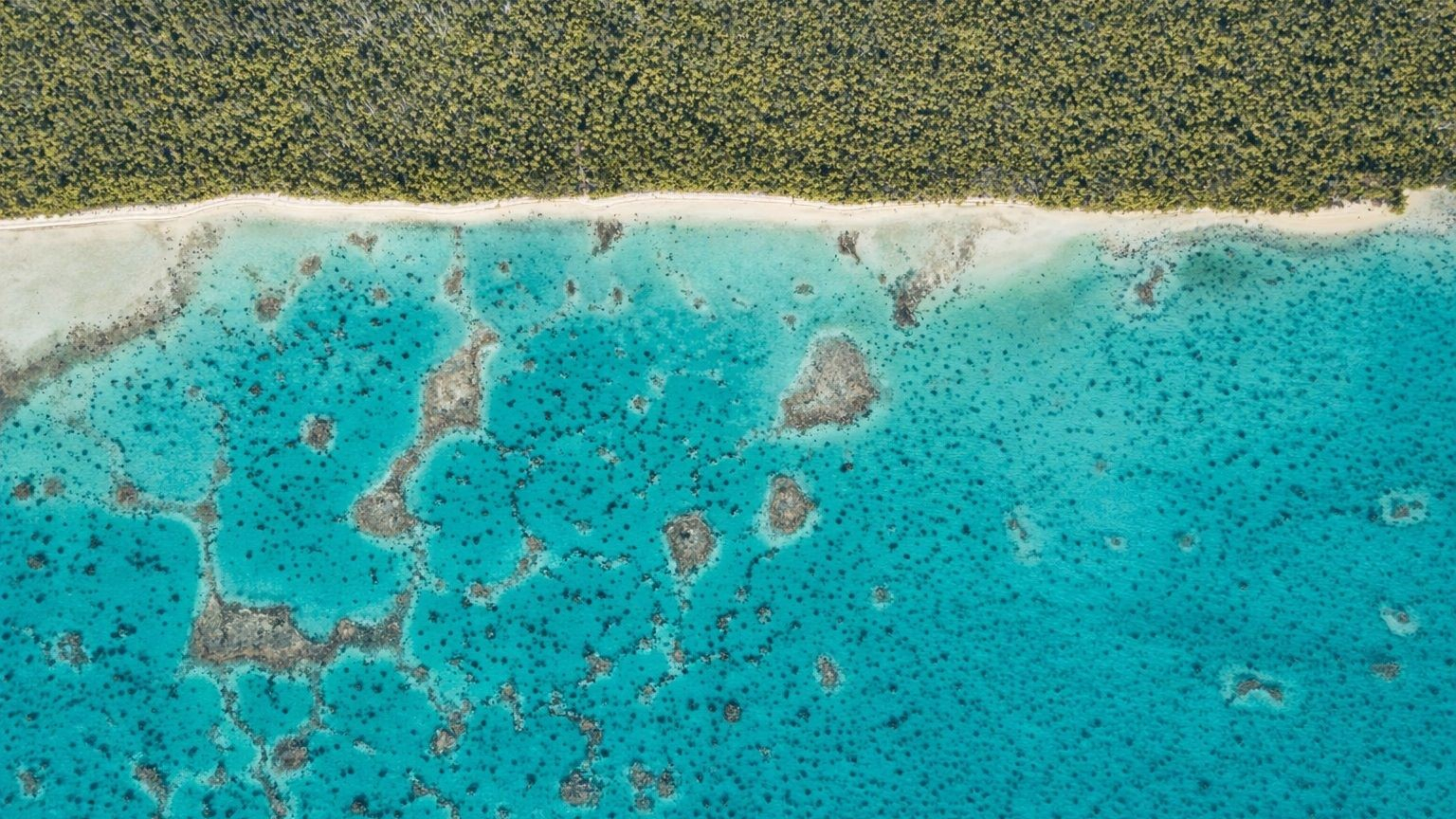 Vol au-dessus du lagon de Tetiaroa