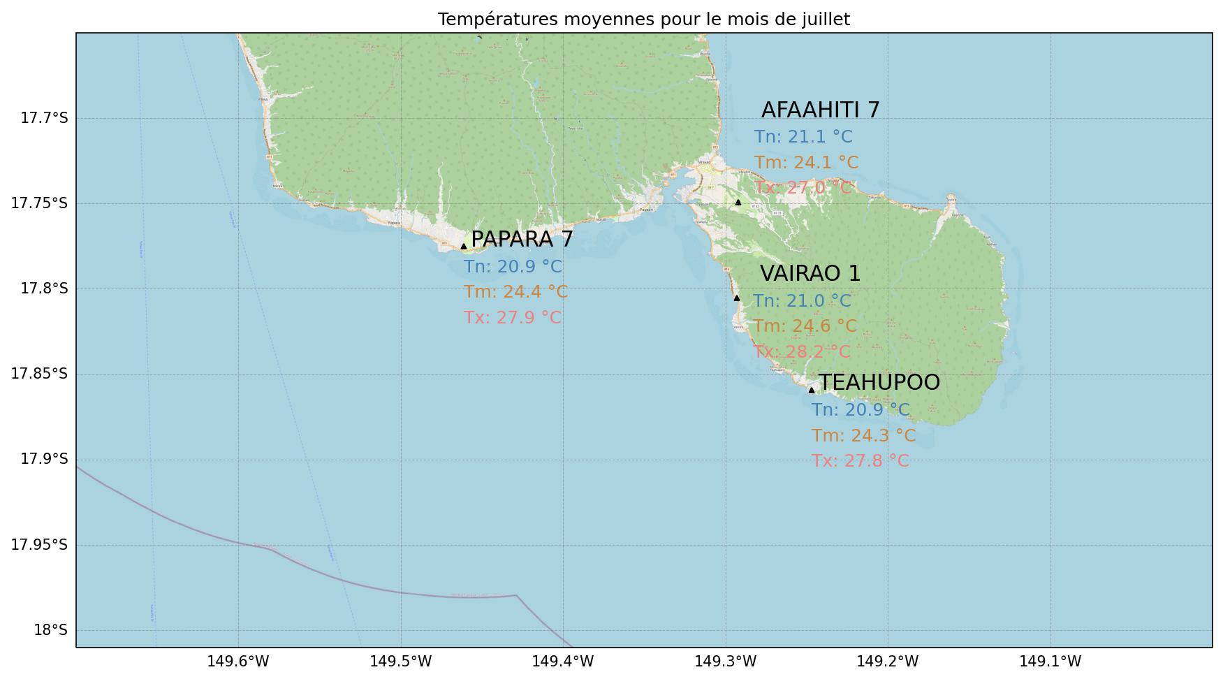 température juillet